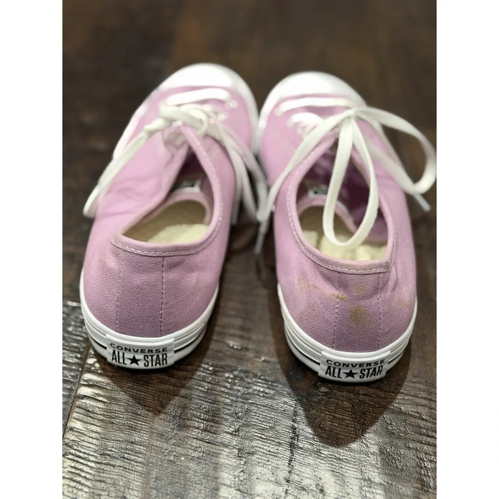 Converse All Star Chuck Taylor Women's Size 9 pink white Low Top‎ Sneakers - Picture 4 of 7